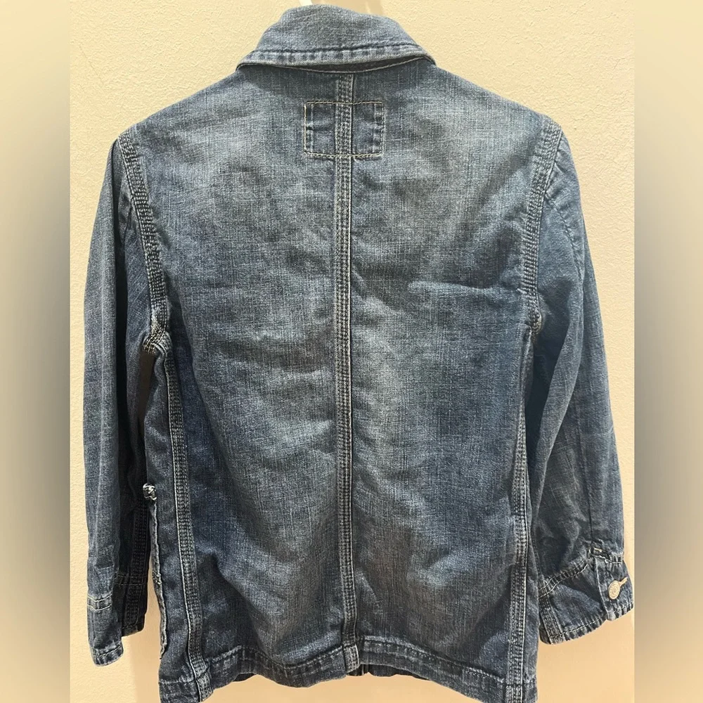 Polo by Ralph Lauren Denim Trucker Jacket Washed Cotton Boys Size 4T - Picture 7 of 8